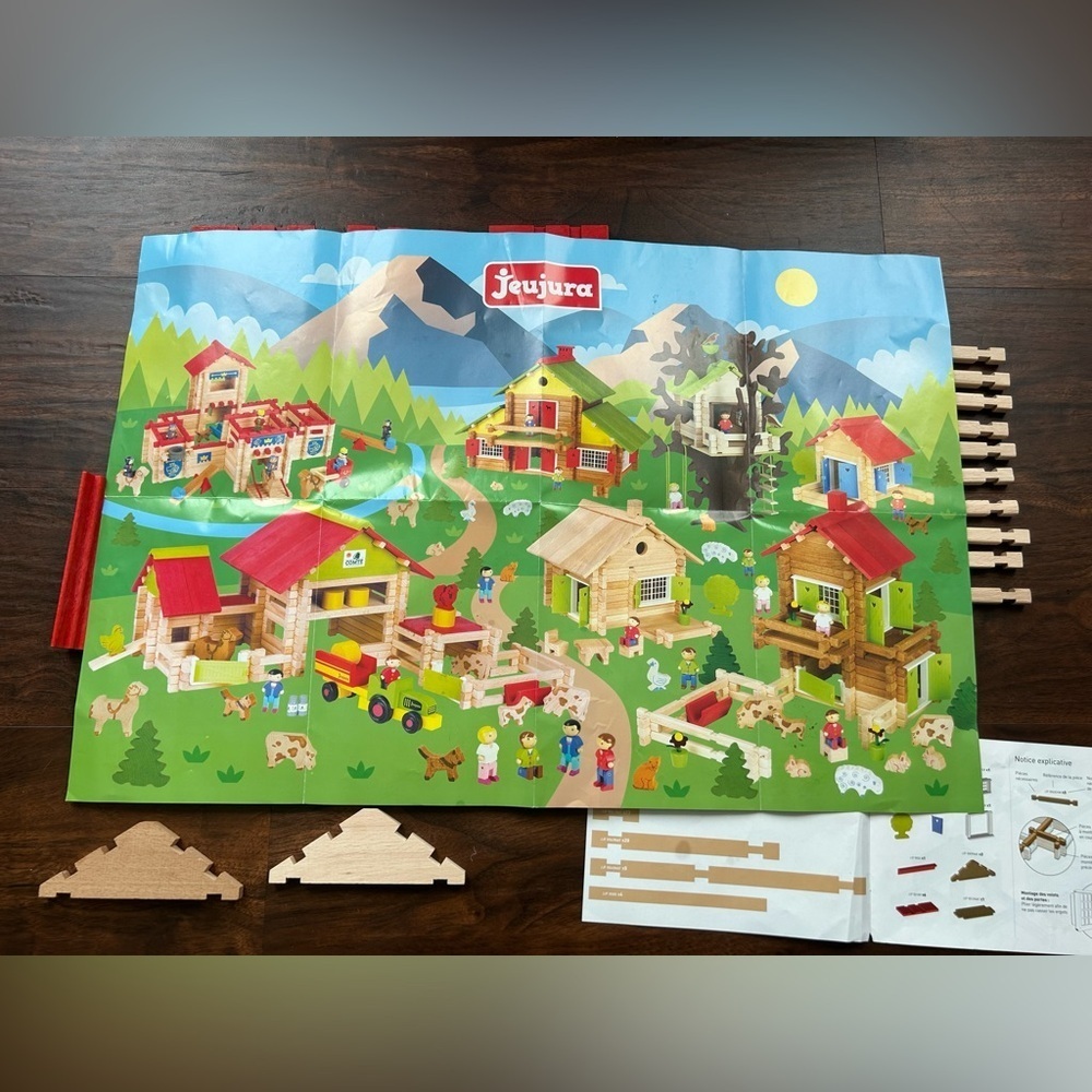 Jeujura J8031 69 Pieces The Wooden House Made In France - Picture 10 of 16